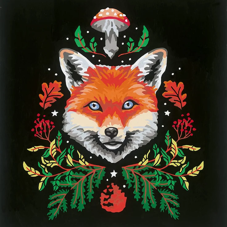 Ravensburger CreArt - Malen nach Zahlen 23511 – Pixie Cold: Fox – ab 12 Jahren – Bild 2