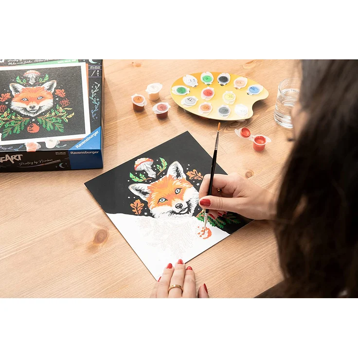 Ravensburger CreArt - Malen nach Zahlen 23511 – Pixie Cold: Fox – ab 12 Jahren – Bild 4