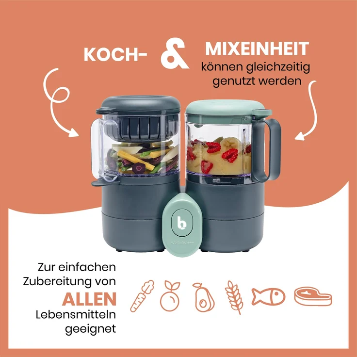 Babymoov Nutribaby One Food Processor Grau - Preisvergleich – Bild 3