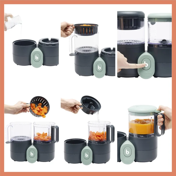 Babymoov Nutribaby One Food Processor Grau - Preisvergleich – Bild 5