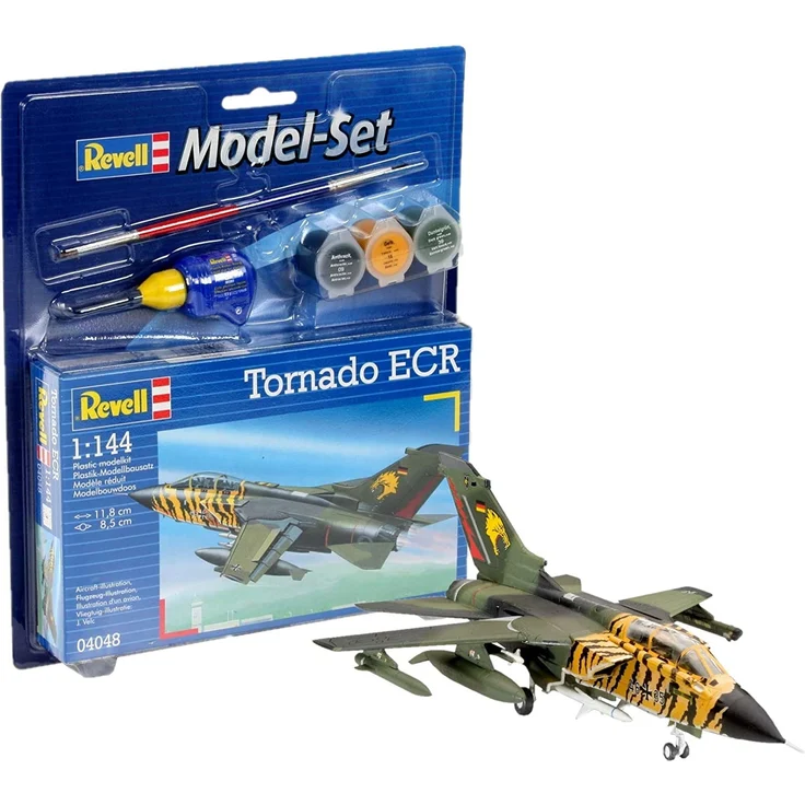 Revell Modellbausatz Flugzeug 1:144 - Tornado ECR im Maßstab 1:144, Level 3, originalgetreue Nachbildung mit vielen Details, , Model Set mit Basiszubehör, 64048 - Preisvergleich – Bild 1