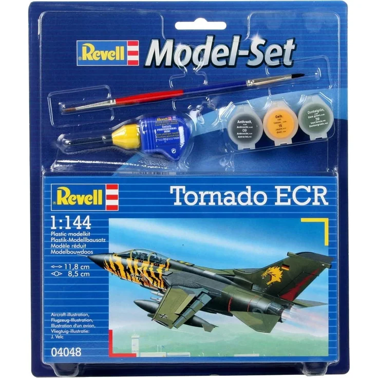 Revell Modellbausatz Flugzeug 1:144 - Tornado ECR im Maßstab 1:144, Level 3, originalgetreue Nachbildung mit vielen Details, , Model Set mit Basiszubehör, 64048 - Preisvergleich – Bild 2