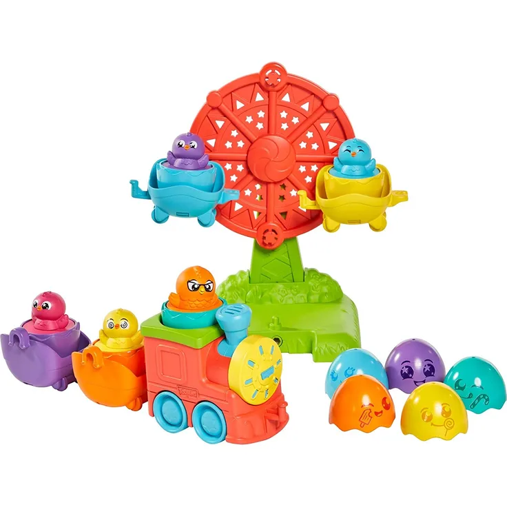 TOMY Toomies E73099 2 in 1 Eggventure Train, Multi