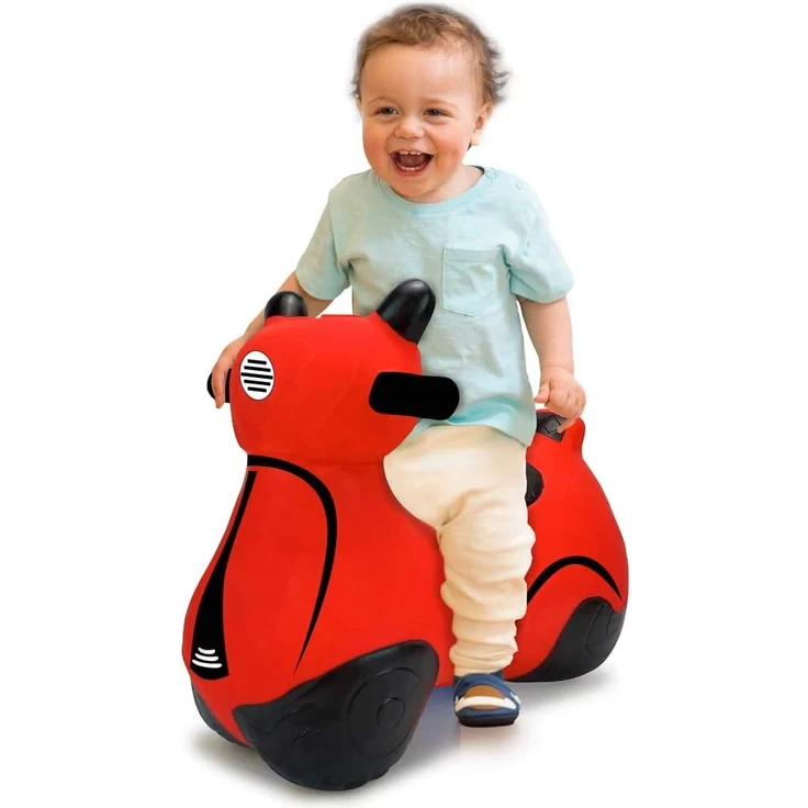 Jamara 460572 Hüpfroller rot-bis 50 kg, fördert den Gleichgewichtssinn und die motorischen Fähigkeiten, robust und widerstandsfähig, pflegeleicht – Bild 3