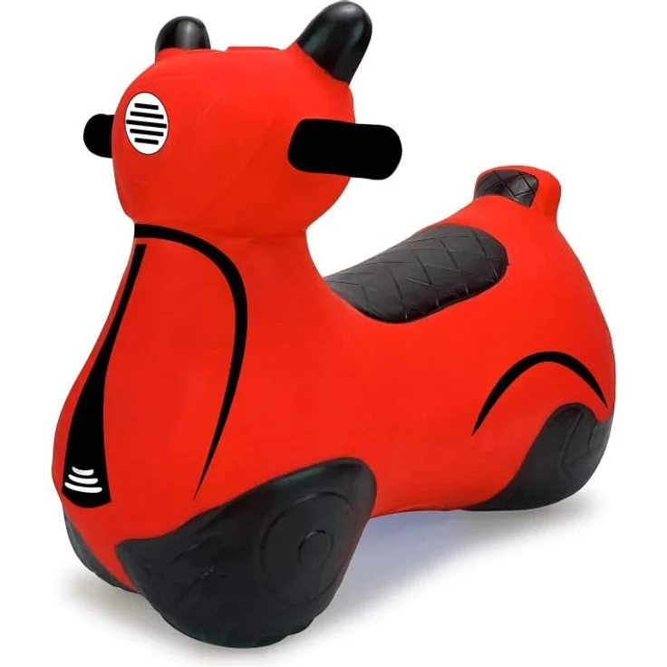 Jamara 460572 Hüpfroller rot-bis 50 kg, fördert den Gleichgewichtssinn und die motorischen Fähigkeiten, robust und widerstandsfähig, pflegeleicht – Bild 6