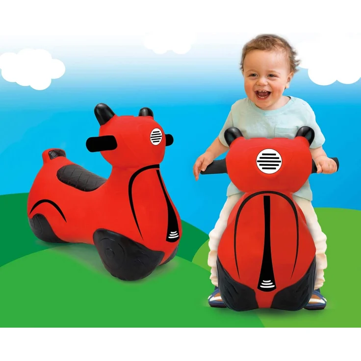 Jamara 460572 Hüpfroller rot-bis 50 kg, fördert den Gleichgewichtssinn und die motorischen Fähigkeiten, robust und widerstandsfähig, pflegeleicht – Bild 2