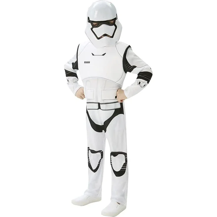 Rubie's 3620267 - EP7 Stormtrooper classic child, L, weiß/schwarz (7-8 Jahre) – Bild 3