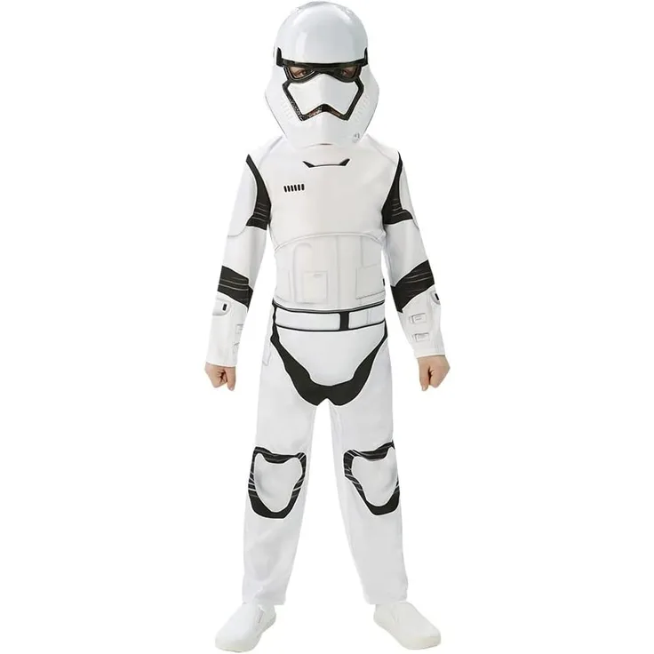 Rubie's 3620267 - EP7 Stormtrooper classic child, L, weiß/schwarz (7-8 Jahre)