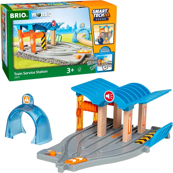 BRIO 63397500 Smart Tech Sound Waschstraße mit Werkstatt - Preisvergleich – Bild 1