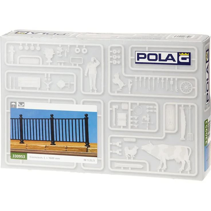Pola 330953 Eisenzaun, 1600 mm - Spur G - Neu - OVP