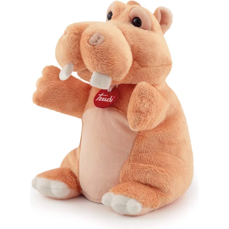 Trudi handpuppe Hippo 24 cm Plüsch braun