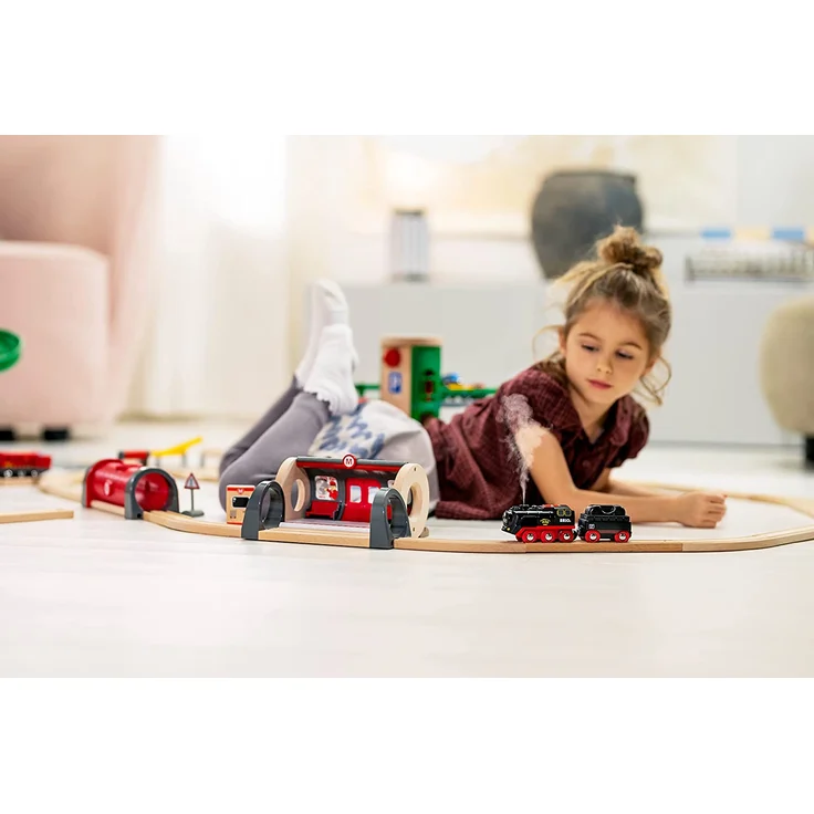 BRIO 'Batterie-Dampflok mit Wassertank', ab 3 Jahren, mit Licht, 5,7 x 18 x 3,1 cm – Bild 6