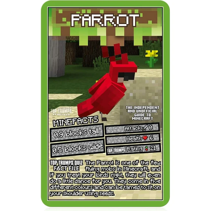 Independent & Inoffizicial Guide to Minecraft Top Trumps Specials Kartenspiel – Bild 3