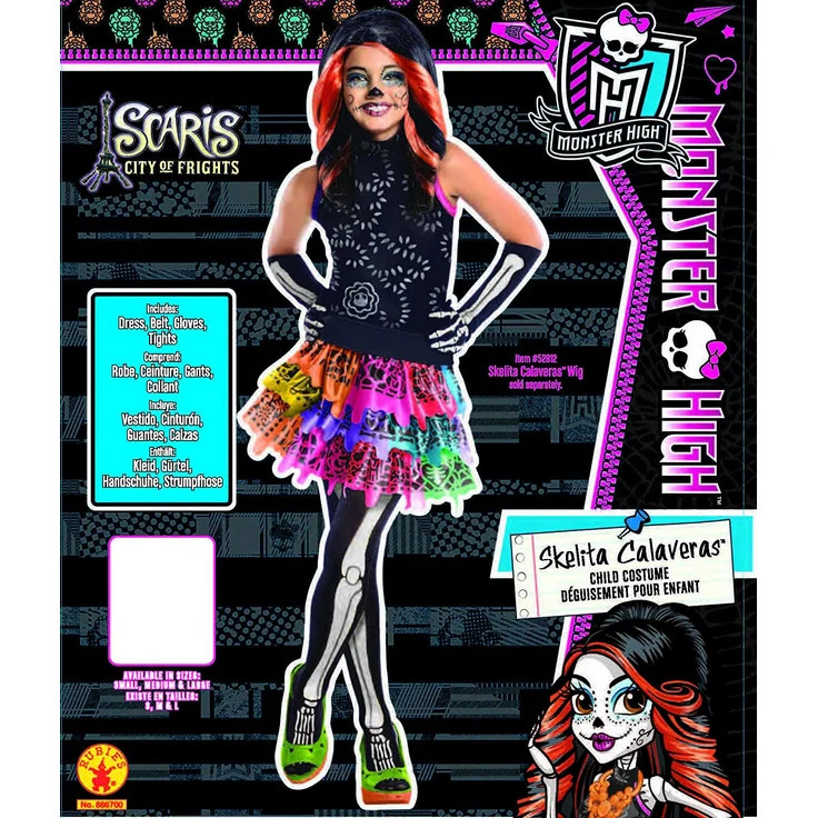 Rubie's Monster High – Kostüm Skelita Calaveras Talla S (3 - 4 años) – Bild 3