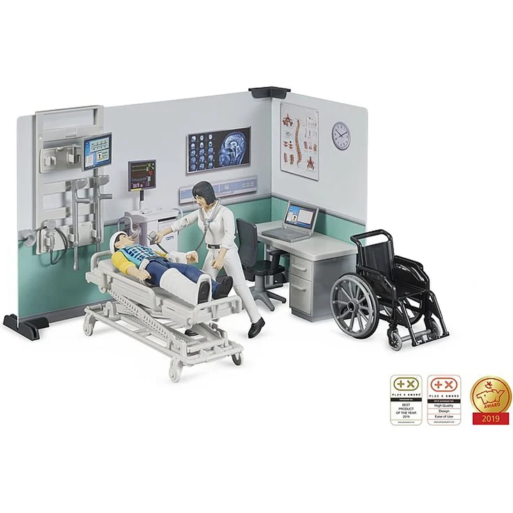 bruder 62711 Bworld Krankenstation, Mehrfarbig – Bild 5