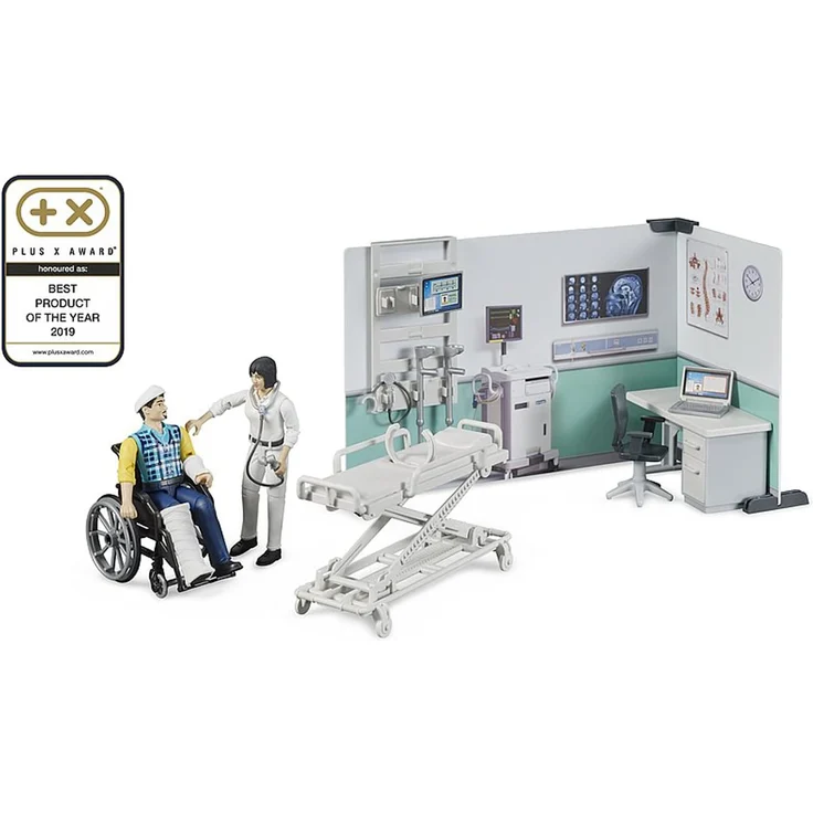 bruder 62711 Bworld Krankenstation, Mehrfarbig – Bild 2