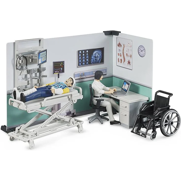 bruder 62711 Bworld Krankenstation, Mehrfarbig – Bild 3