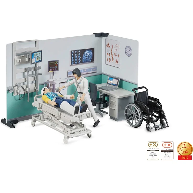 bruder 62711 Bworld Krankenstation, Mehrfarbig – Bild 9