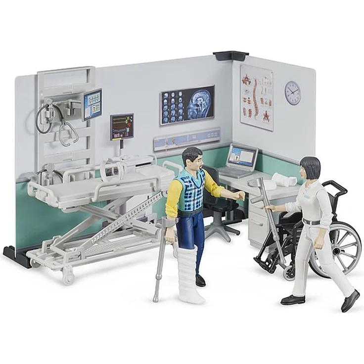 bruder 62711 Bworld Krankenstation, Mehrfarbig – Bild 1