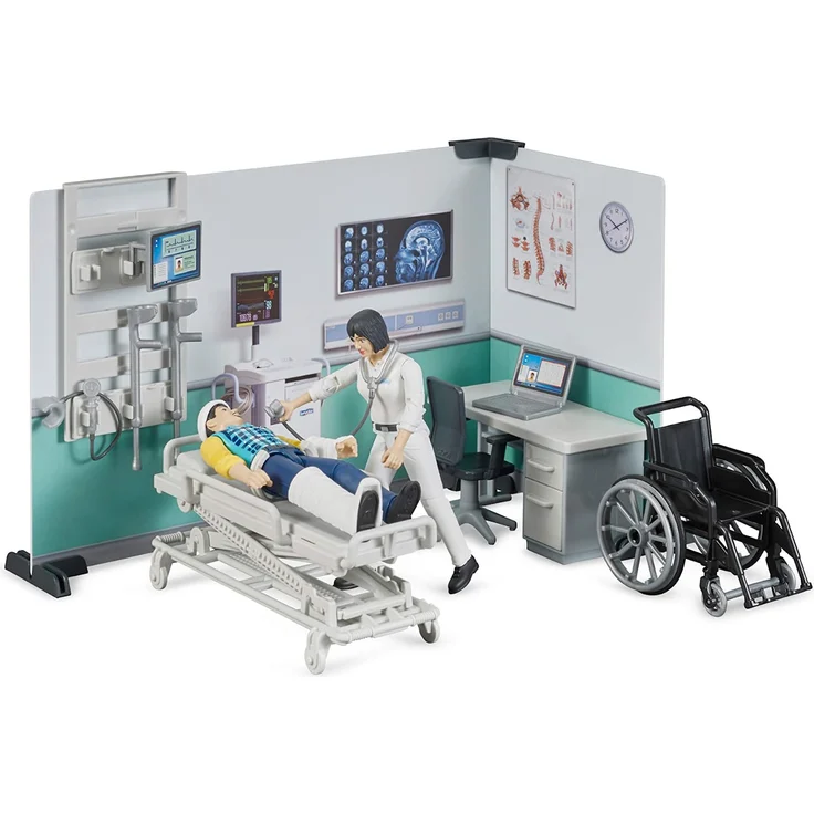bruder 62711 Bworld Krankenstation, Mehrfarbig – Bild 13