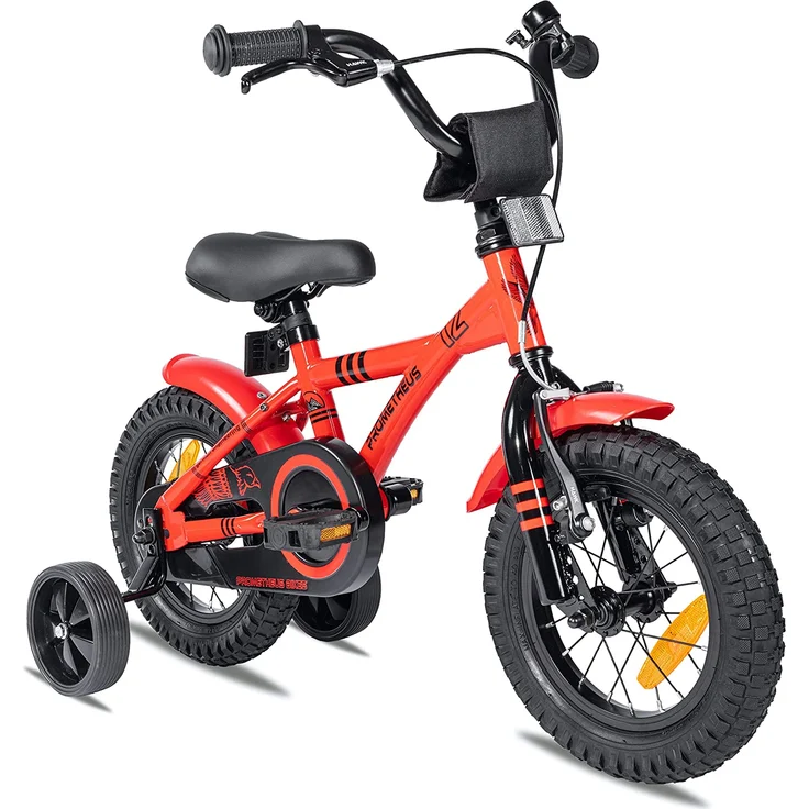 Prometheus Bicycles Kinderfahrrad Hawk, 1 Gang, 12 Zoll, RH 31 cm, rot – Bild 1