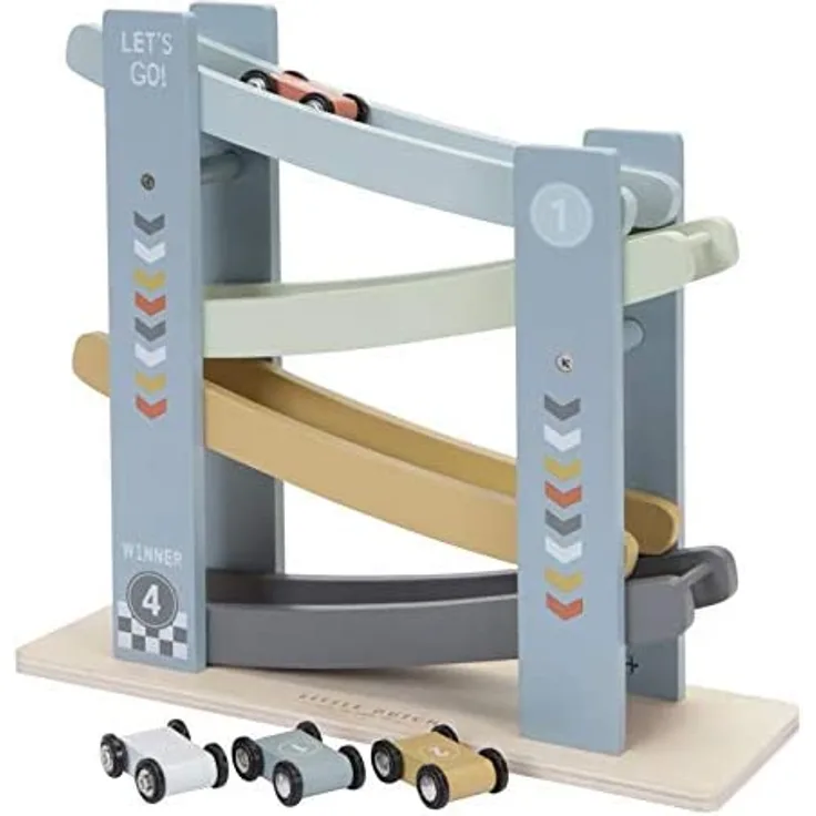 Little Dutch Rollbahn Cars Blau