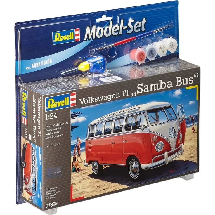 Revell Model Set Volkswagen T1 Samba Bus Lieferwagen-Modell Montagesatz 1:24 Volkswagen T1 Samba Bus Sehr herausfordernd 173 Stück(e) – Bild 9