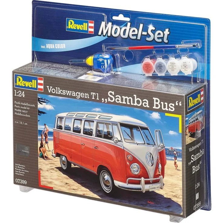 Revell Model Set Volkswagen T1 Samba Bus Lieferwagen-Modell Montagesatz 1:24 Volkswagen T1 Samba Bus Sehr herausfordernd 173 Stück(e) – Bild 10
