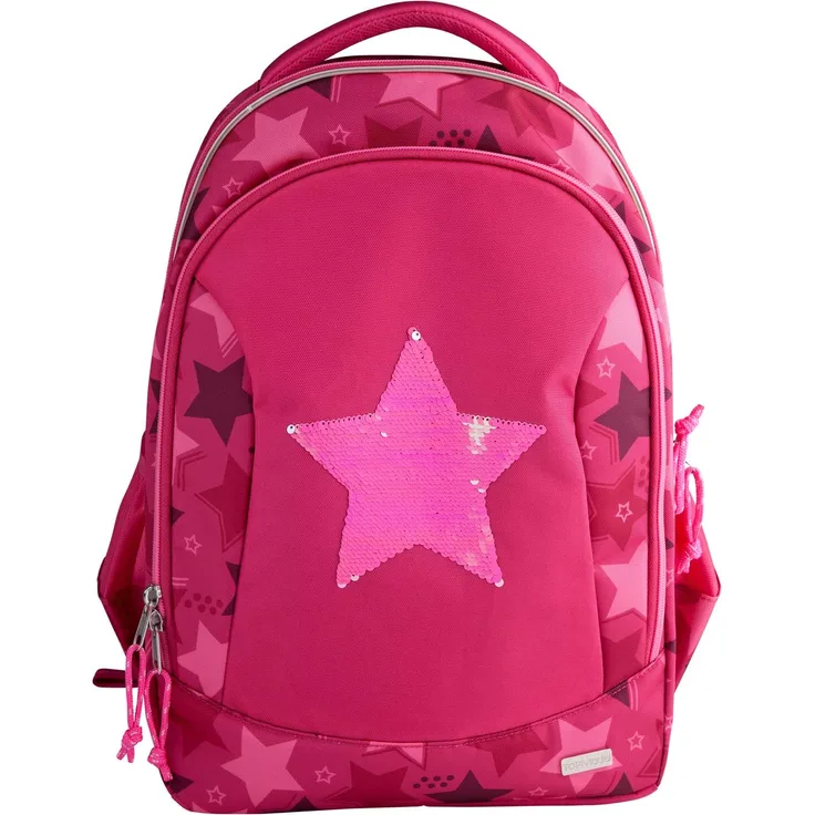 TOPModel Schulrucksack Streichpaillette Stern pink || Depesche 10722