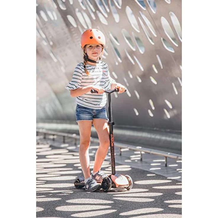 Cooles Kickboard Roller, Highwaykick5, in peach, mit LED-Rädern, ab 5 Jahren, von Scoot and Ride – Bild 4