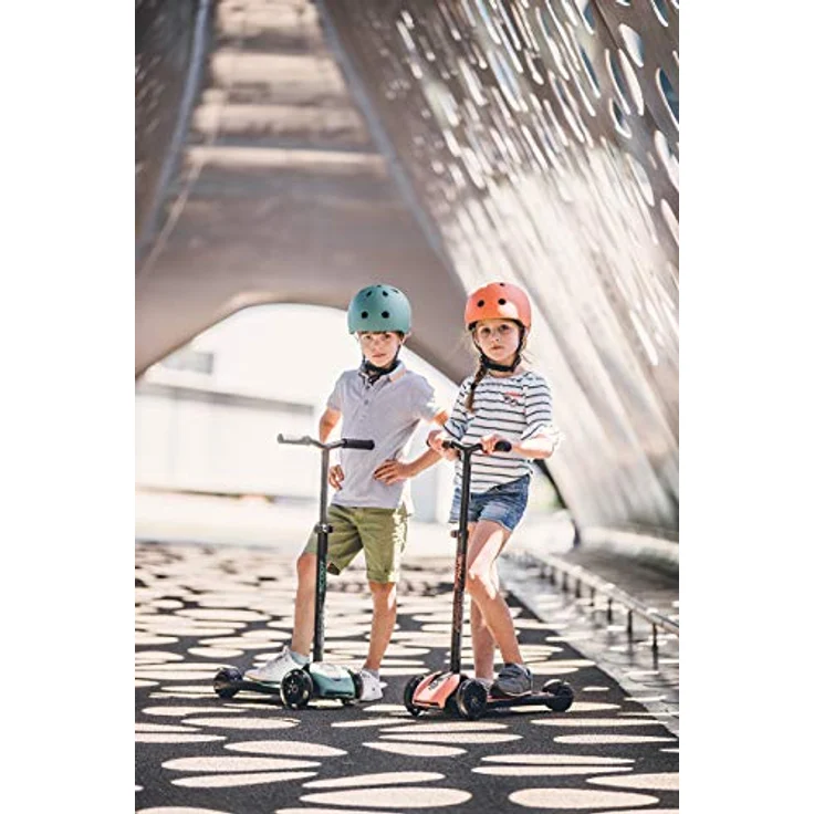 Cooles Kickboard Roller, Highwaykick5, in peach, mit LED-Rädern, ab 5 Jahren, von Scoot and Ride – Bild 3