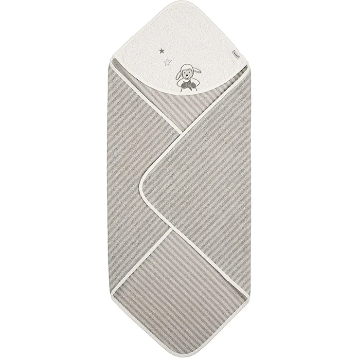 Sterntaler Badetuch Schaf Stanley, Alter: ab 0 Monate, 80 x 80 cm, Grau – Bild 3