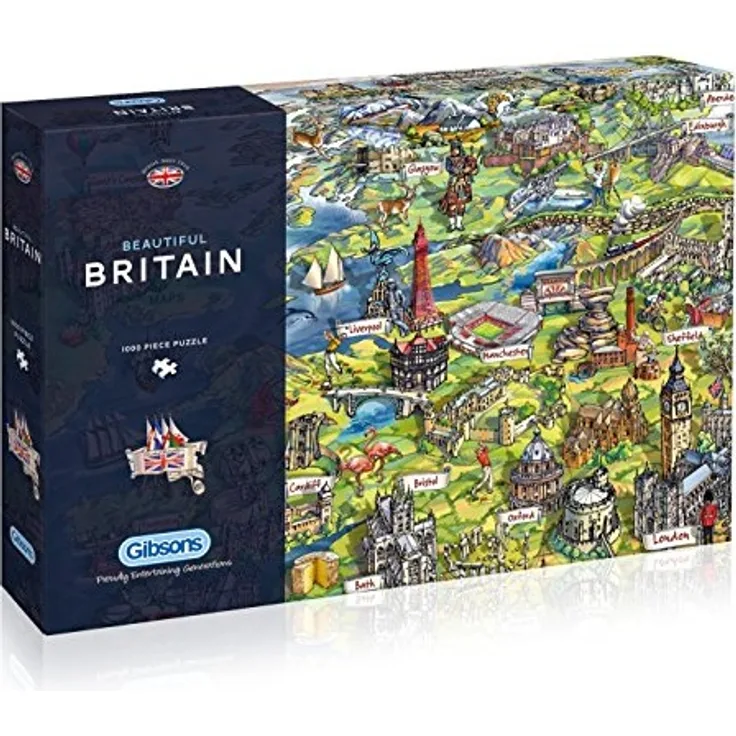 Gibson Games Gibsons Puzzle Beautiful Britain (1000 Teile), G7080