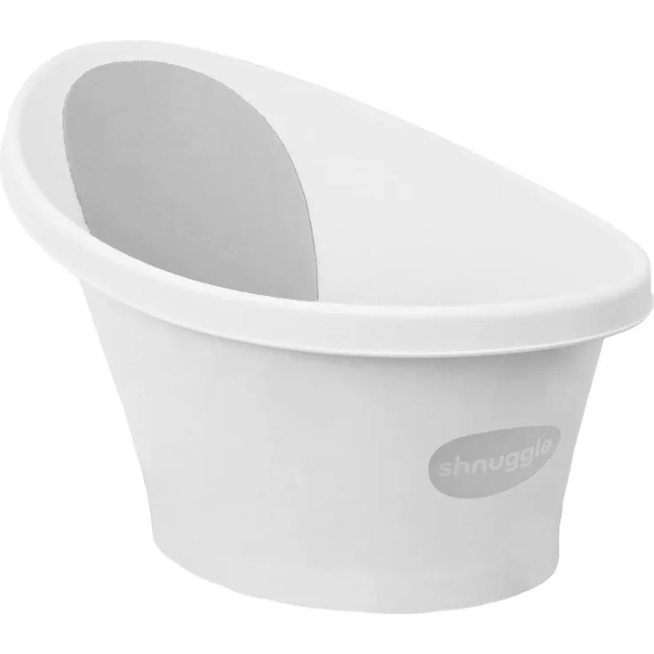 Shnuggle Badewanne, Weiß / Grau Grau hell