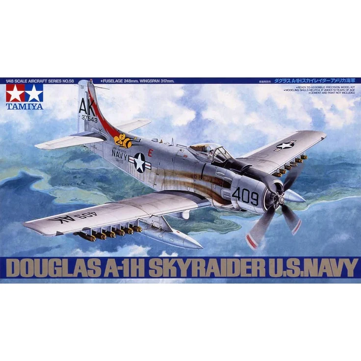 TAMIYA 300061058 1:48 USN Douglas A1-H Skyraider – Bild 2