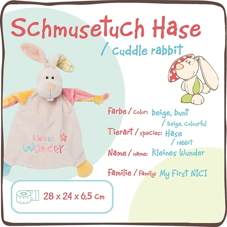 Schmusetuch Hase Kleines Wunder – Bild 3