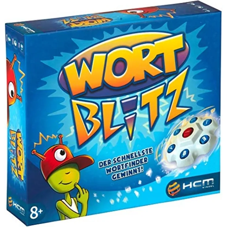 HCM Kinzel Wortblitz – Wissensspiel Wortratespiel Denkspiel mit Buchstabentornado 55117