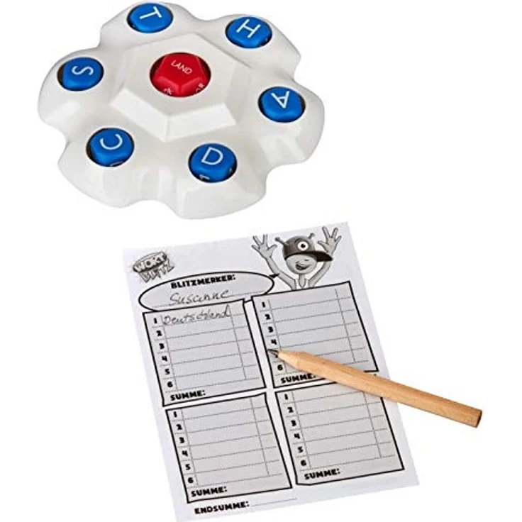 HCM Kinzel Wortblitz – Wissensspiel Wortratespiel Denkspiel mit Buchstabentornado 55117 – Bild 3