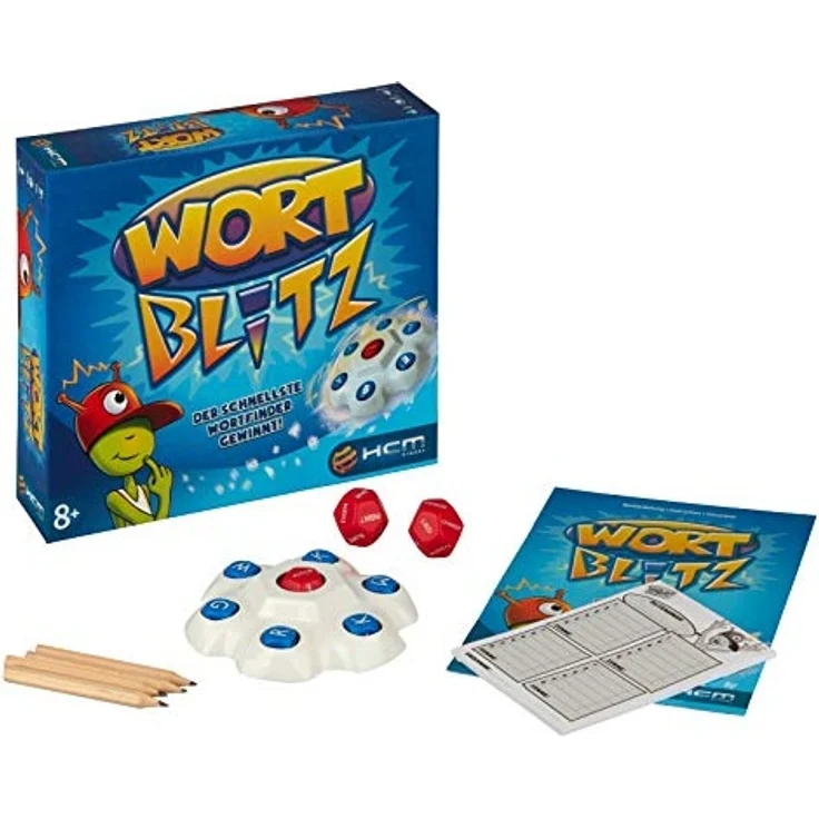 HCM Kinzel Wortblitz – Wissensspiel Wortratespiel Denkspiel mit Buchstabentornado 55117 – Bild 2