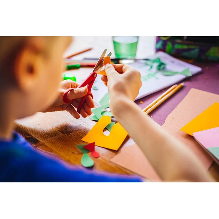 Fiskars Classic Kinderschere / ab 8 Jahre Kinder Gerader Schnitt Eins/Eine(r) Rot Silber Metall Linkshändig - Preisvergleich – Bild 5