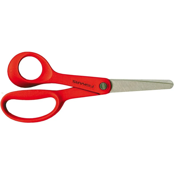 Fiskars Classic Kinderschere / ab 8 Jahre Kinder Gerader Schnitt Eins/Eine(r) Rot Silber Metall Linkshändig - Preisvergleich – Bild 1