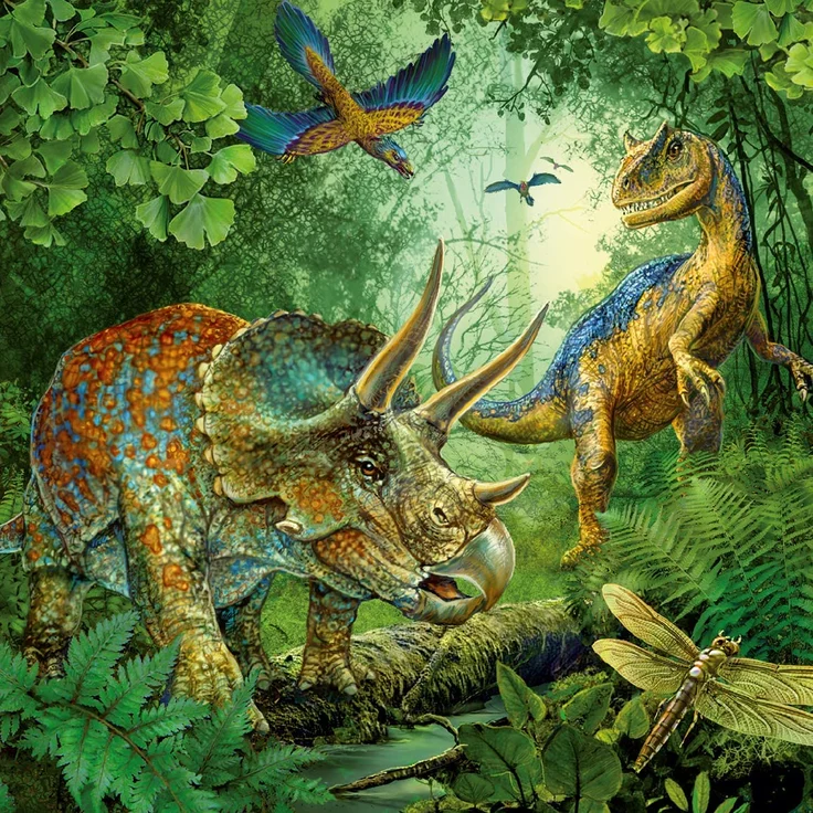 Ravensburger Kinderpuzzle 09317 - Faszination Dinosaurier - 3 x 49 Teile – Bild 3