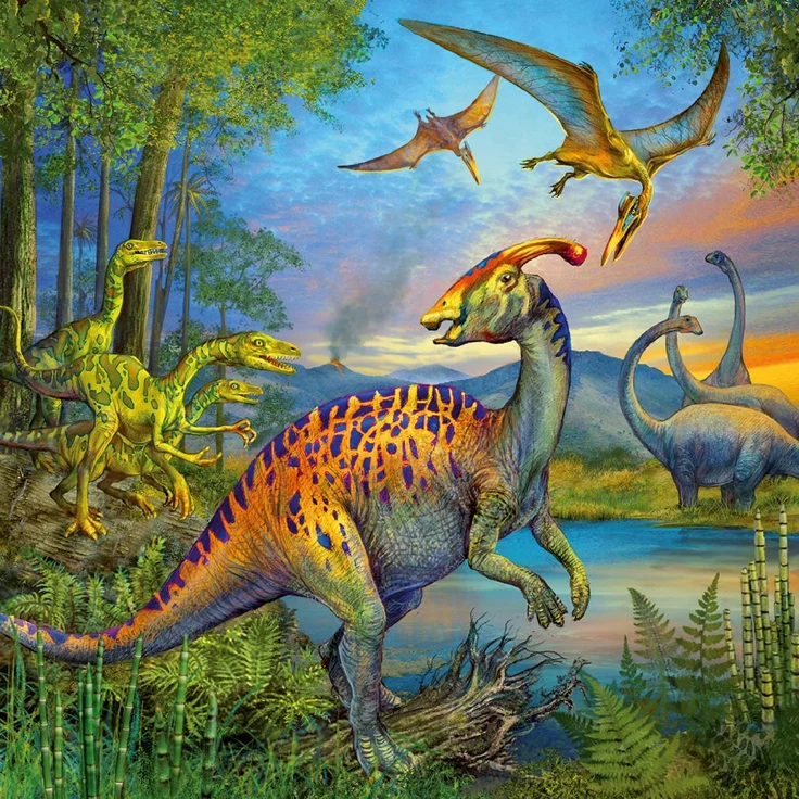 Ravensburger Kinderpuzzle 09317 - Faszination Dinosaurier - 3 x 49 Teile – Bild 4