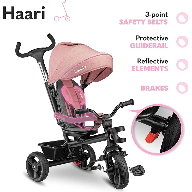 lionelo Dreirad - Haari bubblegum – Bild 5