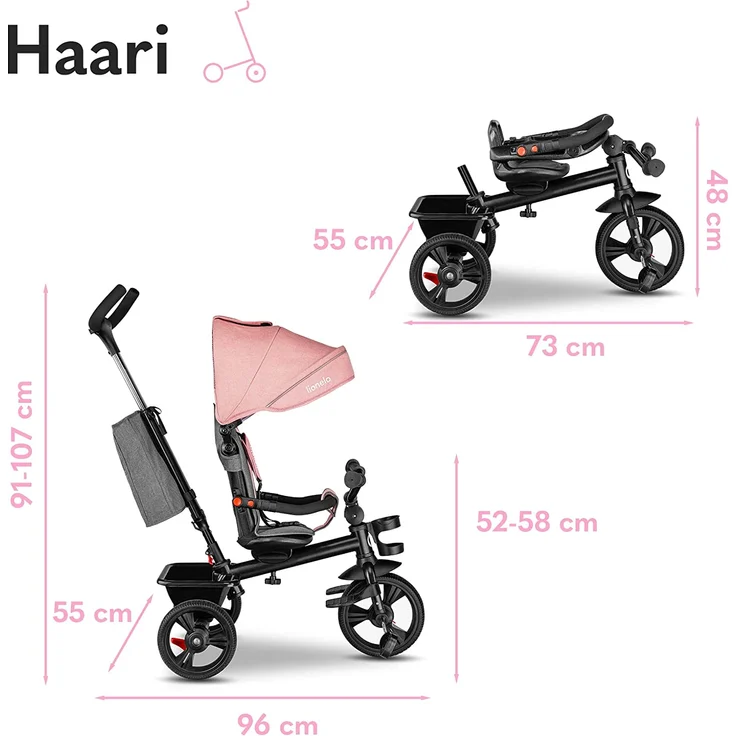 lionelo Dreirad - Haari bubblegum – Bild 9