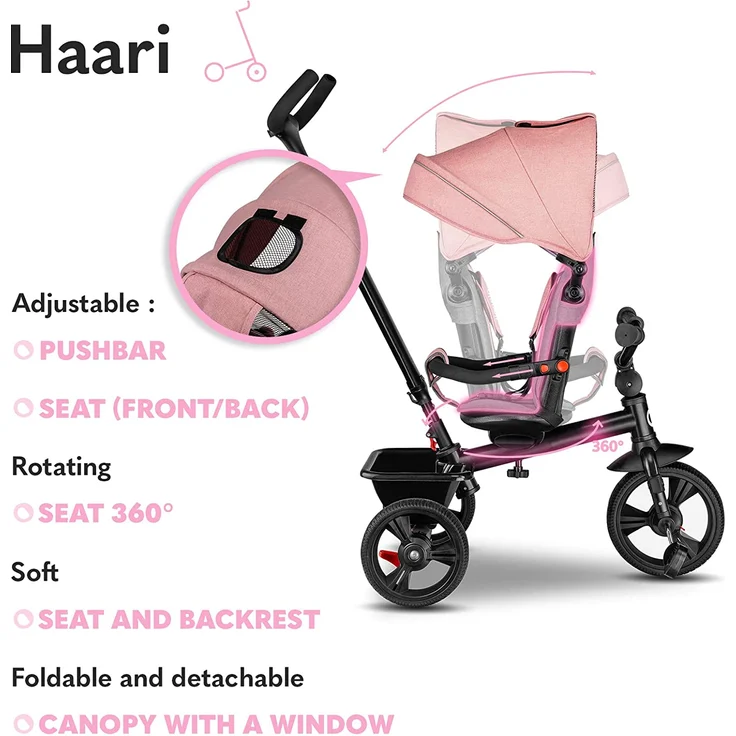 lionelo Dreirad - Haari bubblegum – Bild 4