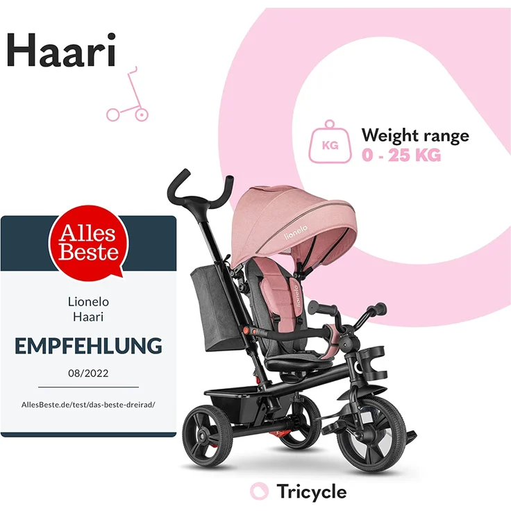 lionelo Dreirad - Haari bubblegum – Bild 2