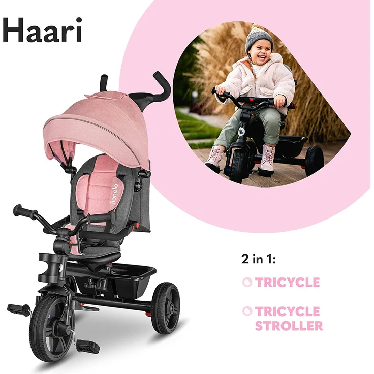 lionelo Dreirad - Haari bubblegum – Bild 3