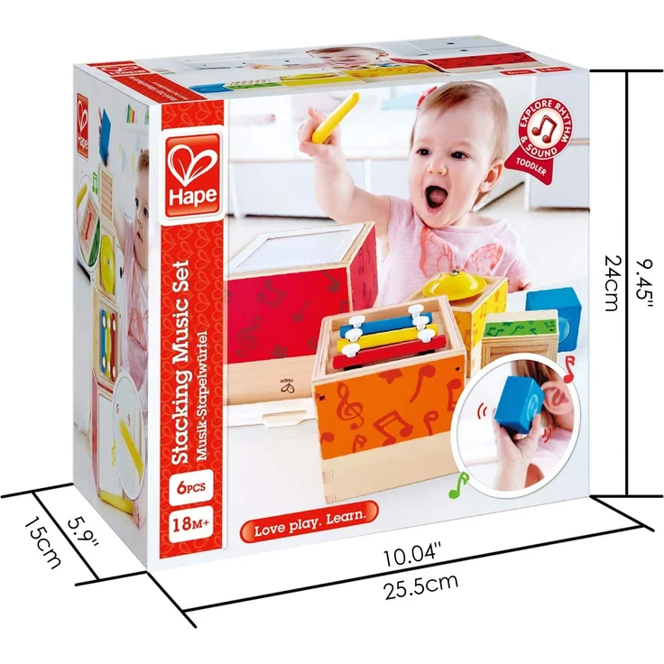 Hape E0336 Musik-Stapelwürfel – Bild 6