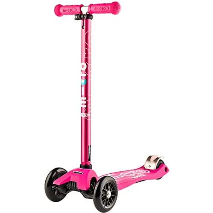Micro Kinderroller Maxi Deluxe Kickboard Pink mit T-Lenker – Bild 1